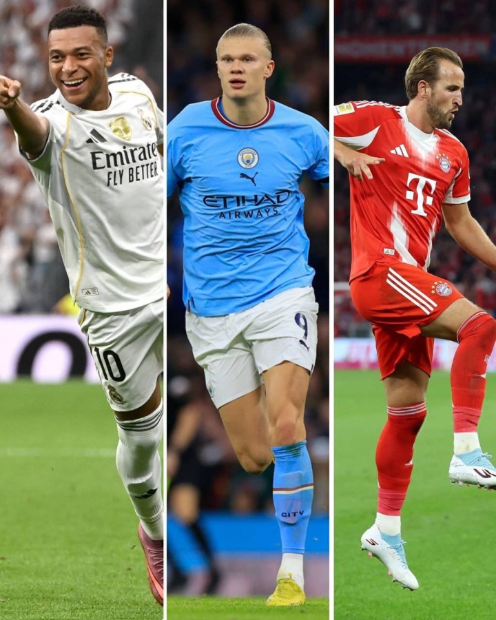 世界杯高清直播app官网-欧洲金靴排名：姆巴佩本轮双响追平头名凯恩，哈兰德一球之差紧咬